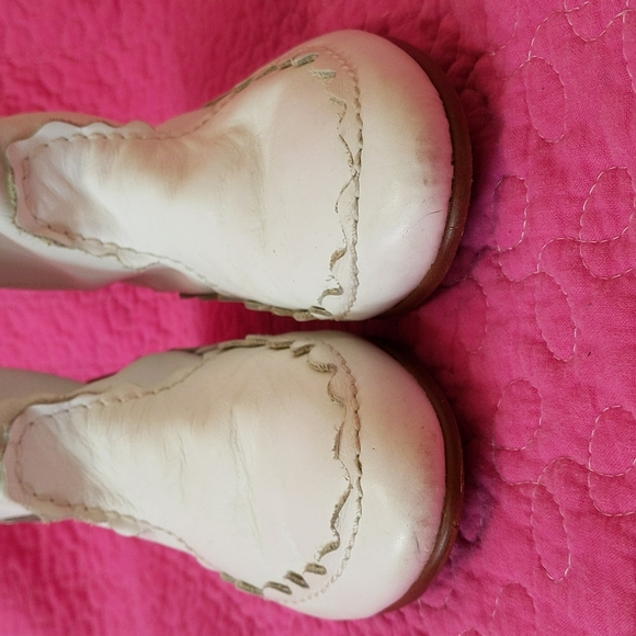SWEET 80s Vintage White Leather North Star Booties EUC 6.5 - Picture 2 of 7